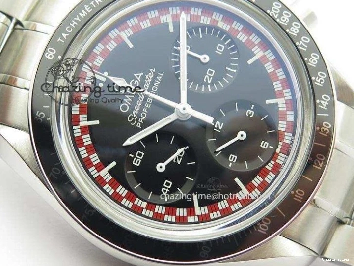 0516 Speedmaster SS 2013 Pro Racing On SS Bracelet Manual Winding Chrono Movement UrbanStyle 8230